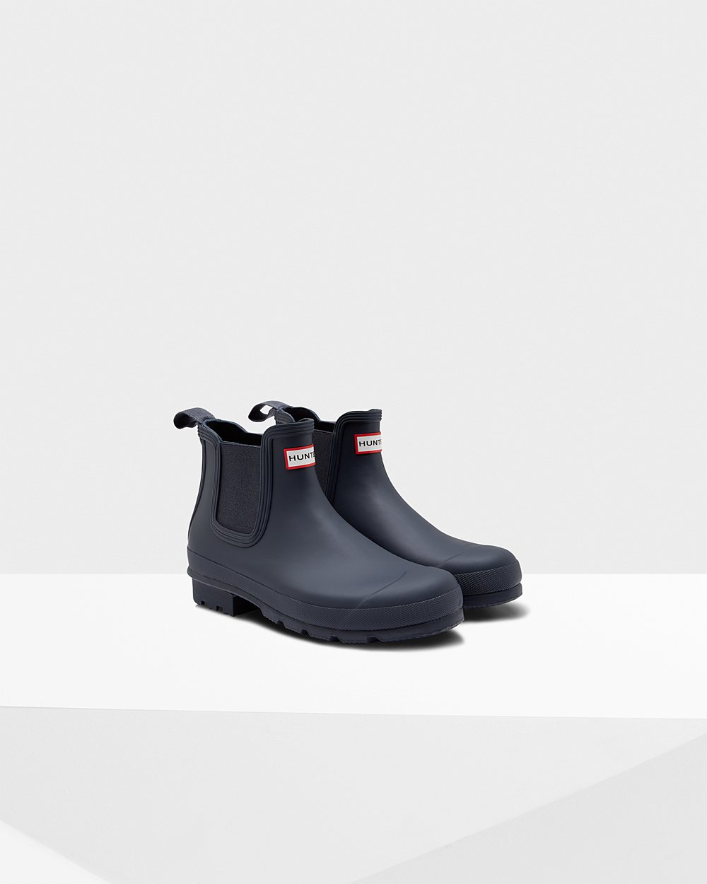 Mens Chelsea Boots - Hunter Original (24ZDUISAT) - Navy